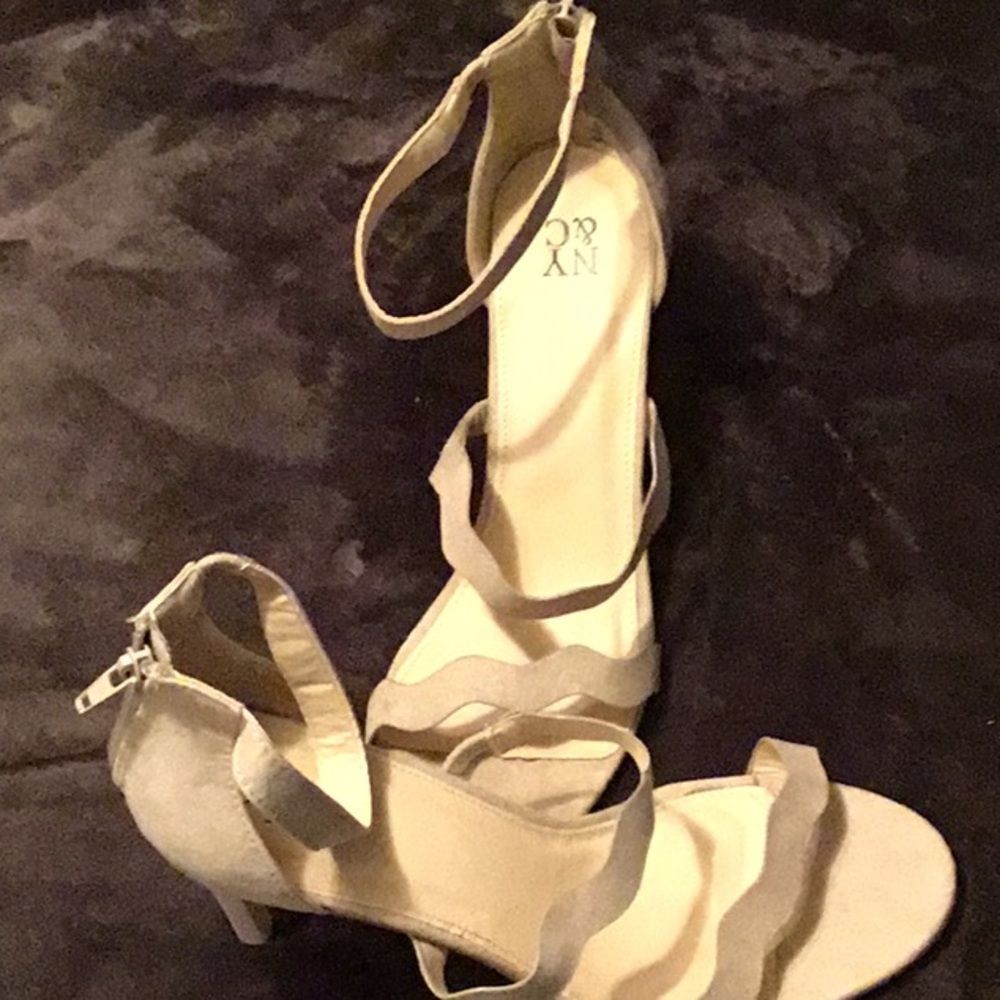 Tan summer heels